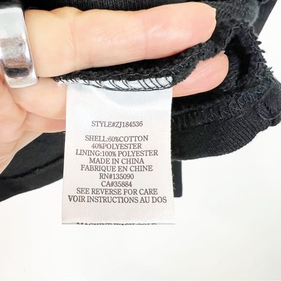 Z SUPPLY BLACK FLEECE COLLAR LONG SLEEVE KNIT MOTO JACKET WOMENS SZ XS - Picture 3 of 4